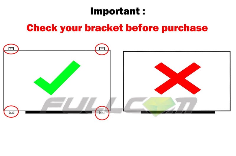 FULLCOM New LCD Replacement Screen 15.6 Inch (with Tabs) FHD 1920x1080 30 Pin Matte Compatible with VIVOBOOK F510UA-AH51 for Laptop/Display/Screen/LCD - Image 4